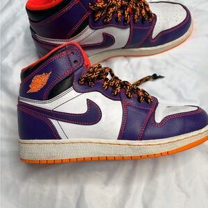 Nike Air Jordan 1 High Purple and Orange